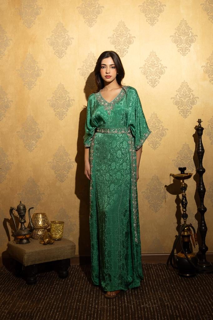 Emerald Zari Kaftan